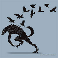 werewolf running
